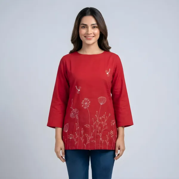 Embroidered Top